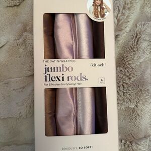 Kitsch Satin Flexi Rods in Pink and Tan